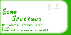 erno stettner business card